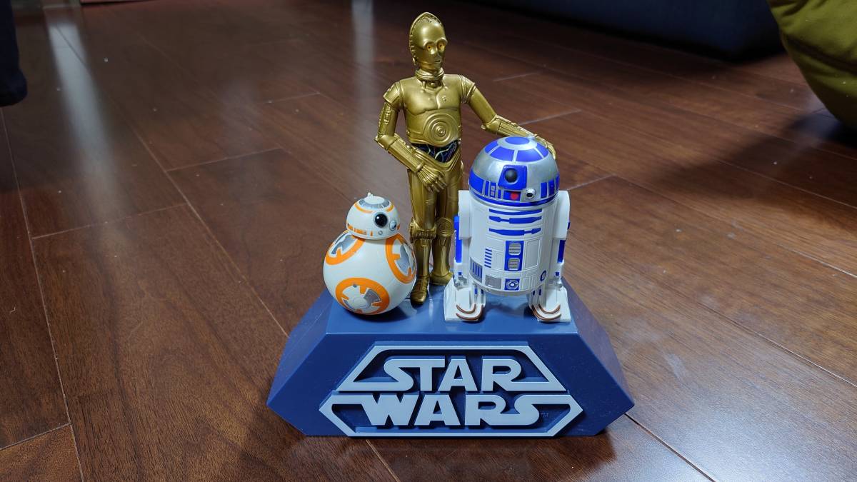 スターウォーズキャラクター（R2-D2・C-3PO・BB-8）付貯金箱_画像1