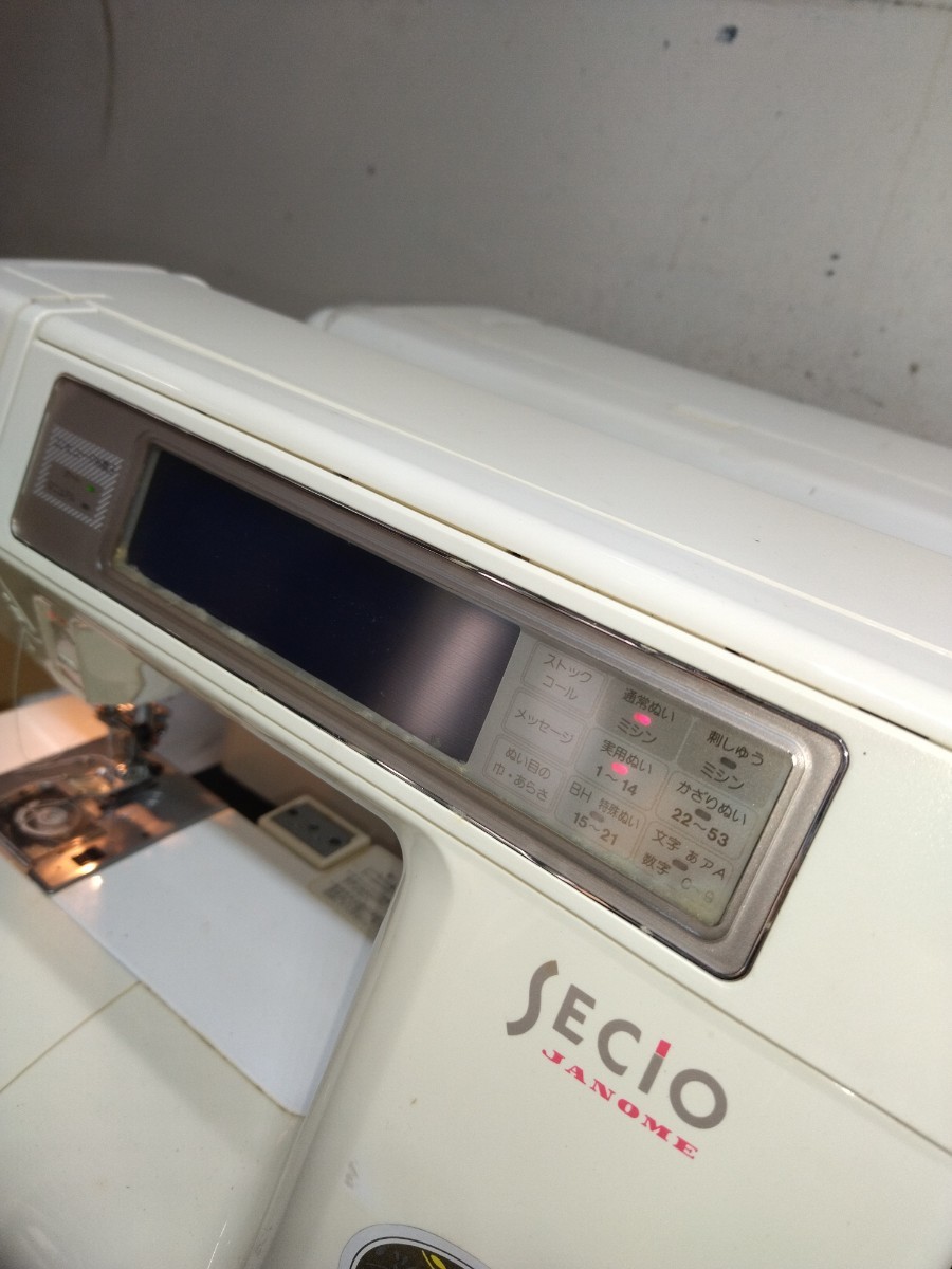 JANOME ジャノメ SECIO セシオ MODEL 8200 コンピューターミシン ジャンク_画像2