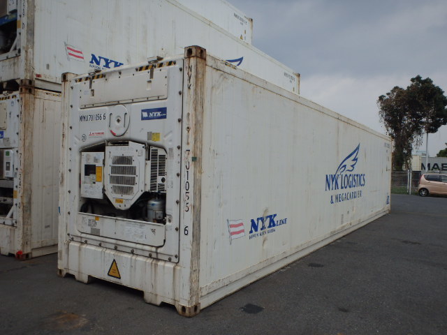 ４０ハイ中古冷凍海上コンテナ冷凍機修理済み稼働、関東全域1週間前後で配送、　お支払い後納品まで7日前後、写真相当品。_画像9