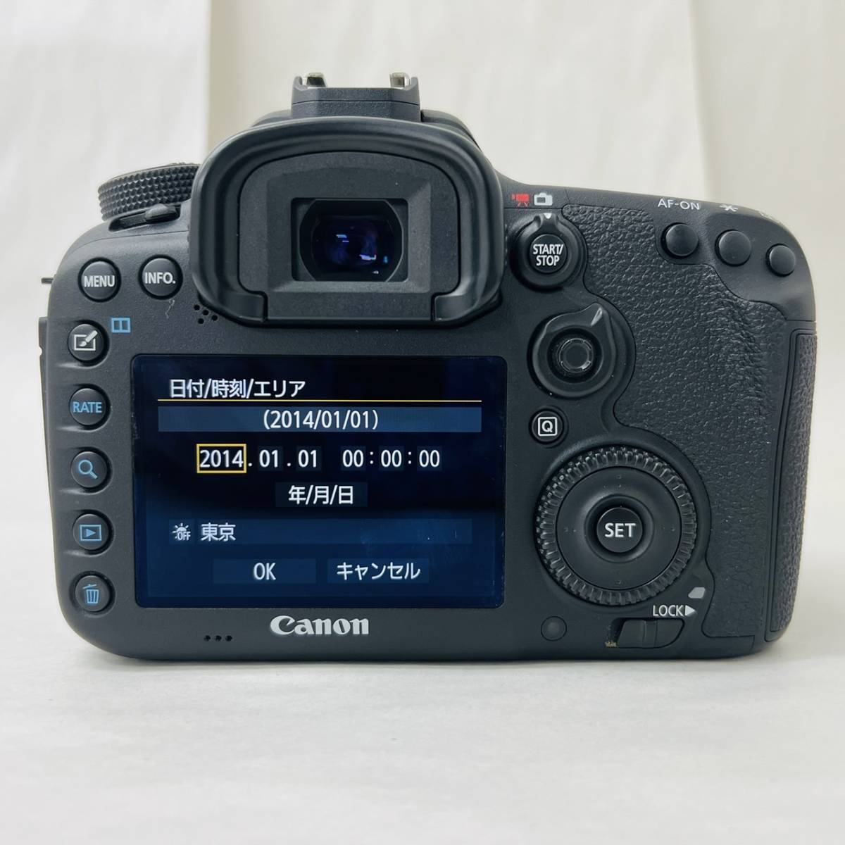 【MMY2762KK】１円スタート 通電確認OK品 Canon キャノン EOS イオス 7D Mark II ボディ デジタルカメラ 一眼レフ 2020万画素 CMOSセンサー_画像4