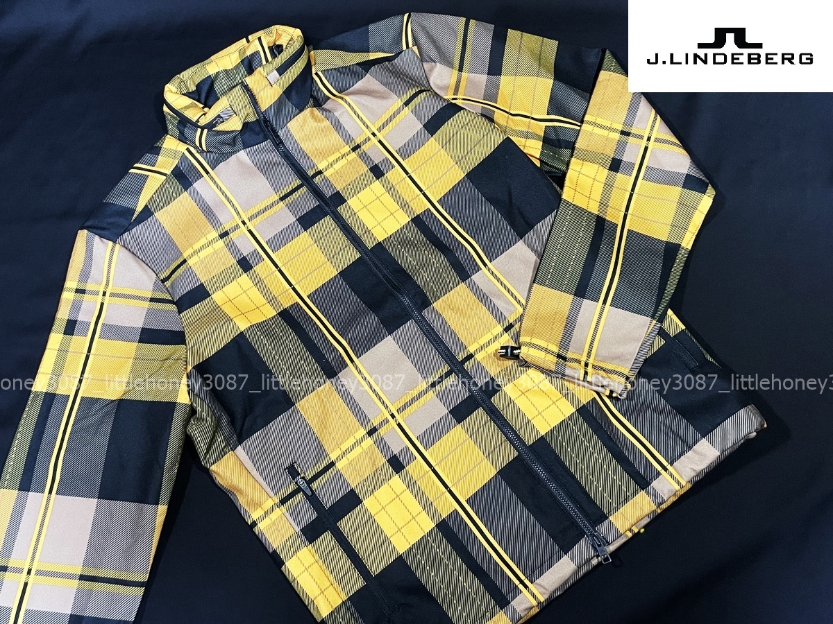 J.LINDEBERG J. Lindberg CHECKED GOLF JACKET Golf jacket (M)[20]