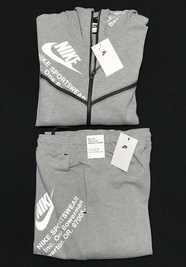 M ナイキ ロゴ テックフリース セットアップ グレー 新品 NIKE M ナイキ ロゴ テックフリース セットアップ グレー 新品 NIKE