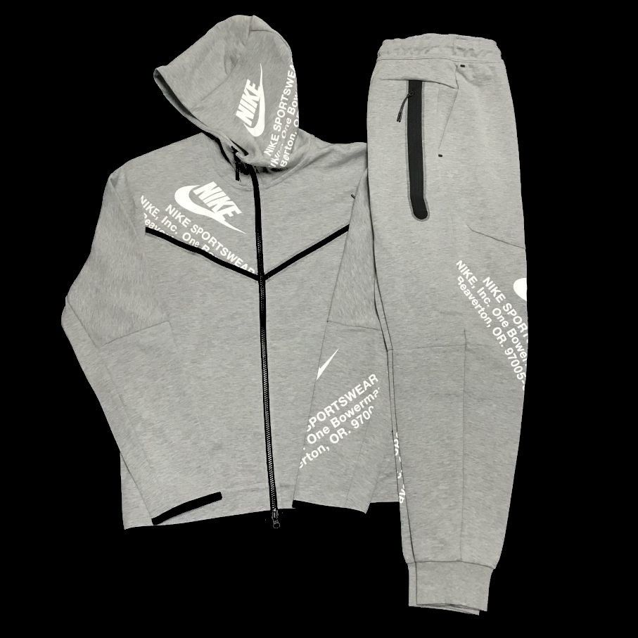 M ナイキ ロゴ テックフリース セットアップ グレー 新品 NIKE M ナイキ ロゴ テックフリース セットアップ グレー 新品 NIKE