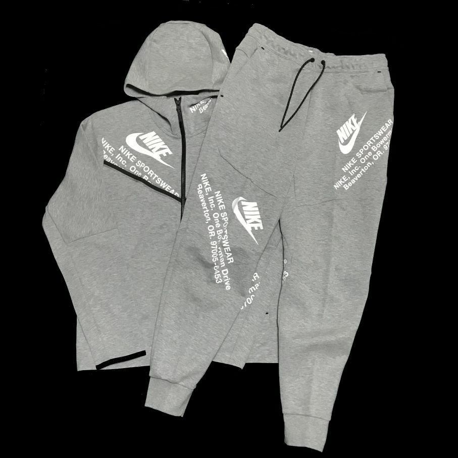 XL ナイキ ロゴ テックフリース セットアップ グレー NIKE TECH XL ナイキ ロゴ テックフリース セットアップ グレー NIKE TECH