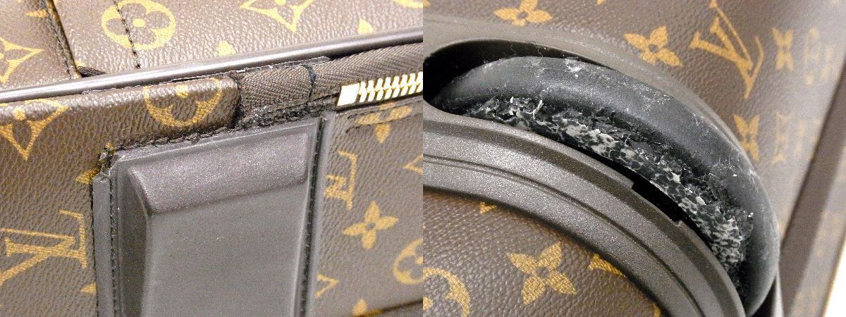 1円　■美品■ LOUIS VUITTON ルイヴィトン M23295 モノグラム ペガス65 2輪 キャリーバッグ スーツケース キャリーケース AW1047_画像10