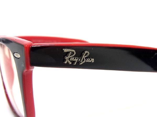 1円 ■美品■ Ray-Ban レイバン WAYFARER RB2140 901 50□22-3N サングラス 眼鏡 めがね レディース メンズ レッド系 AV3266_画像3