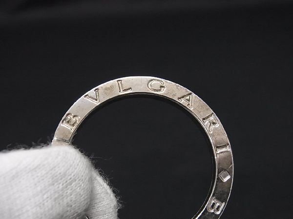 1円■美品■ BVLGARI ブルガリブルガリ SV925 キーリング ペンダントトップ ネックレストップ アクセサリー レディース シルバー系 AU3843_画像3