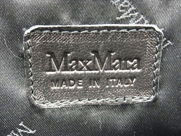 1円 ■美品■ Max Mara マックスマーラ スエード トートバッグ ハンドバッグ レディース ブラック系 BE7646_画像6
