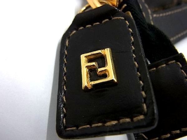 1円 ■美品■ FENDI フェンディ ズッカ柄 キャンバス×レザー クラッチバッグ セカンドバッグ ブラウン系 AU3664_画像5