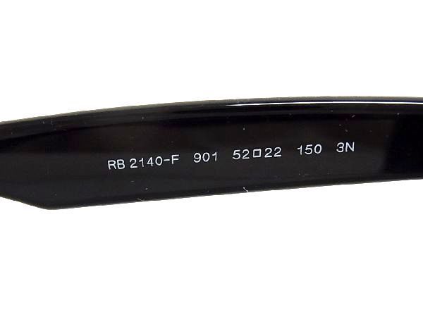 1円 ■極美品■ Ray-Ban レイバン RB2140-F 902 ウェイファーラー サングラス メガネ 眼鏡 メンズ レデイース ブラック系 AU4464_画像5