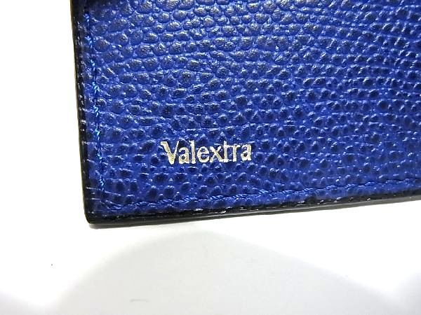 1円 ■極美品■ Valextra ヴァレクストラ レザー カードケース カード入れ メンズ レディース ブルー系 AU4205_画像5