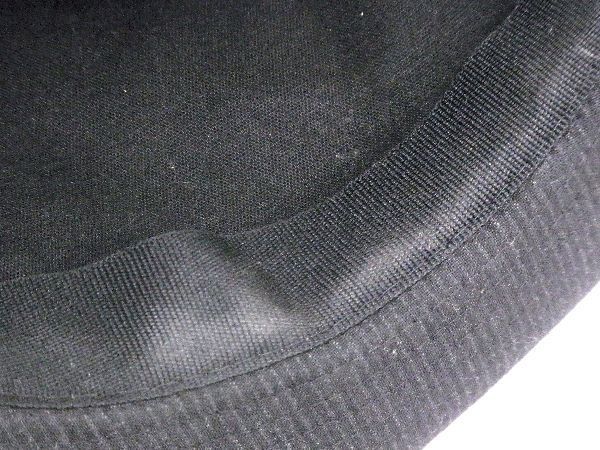agnes b. アニエスベー ポリエステル60％×レーヨン35％×ポリウレタン5％ ストライプ ハット 帽子 メンズ レディース ブラック系 DD2803_画像6