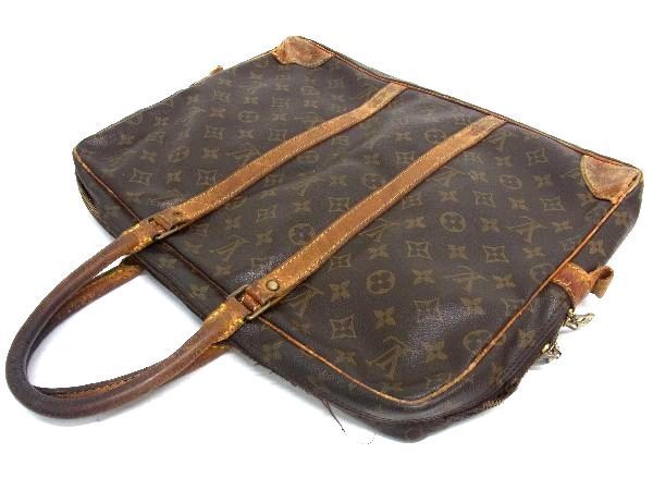 1円 LOUIS VUITTON ルイヴィトン M53361 モノグラム ポルトドキュマン ヴォワヤージュ ビジネスバッグ ブリーフケース ブラウン系 BF4598_画像3