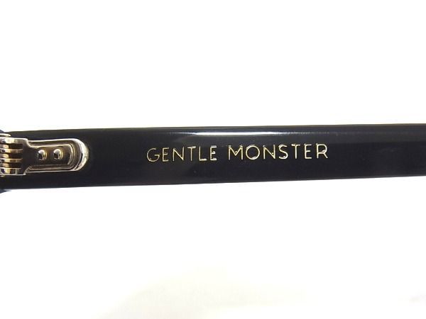 1円 ■美品■ Gentle Monster ジェントルモンスター 48□22-152 サングラス メガネ 眼鏡 レディース メンズ ブラック系 AT4521_画像5