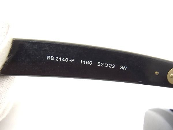 1円 Ray-Ban レイバン RB2140-F 1160 ウェイファーラー べっ甲調 サングラス メガネ 眼鏡 メンズ ブラウン系×ブラック系 BE8665_画像3
