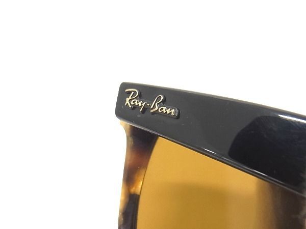 1円 Ray-Ban レイバン RB2140-F 1160 ウェイファーラー べっ甲調 サングラス メガネ 眼鏡 メンズ ブラウン系×ブラック系 BE8665_画像4