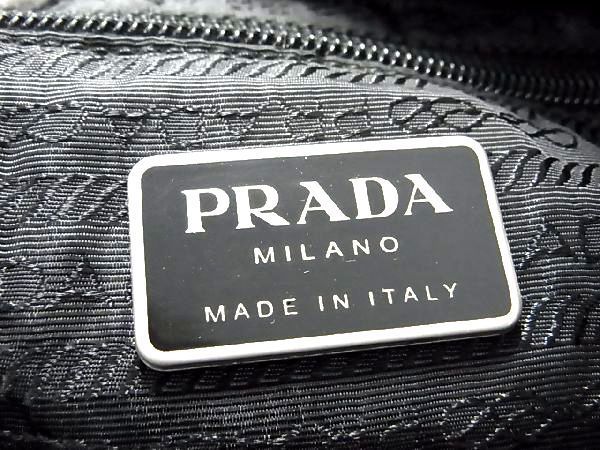 1円 PRADA プラダ テスートナイロン トートバッグ ショルダーバッグ 肩掛けかばん レディース メンズ ブラック系 BE8275_画像6