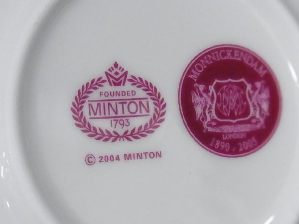 ■極美品■ MINTON ミントン ハドンホール ブルー プレート 丸皿 食器 テーブルウェア ブルー系 DD0332_画像4
