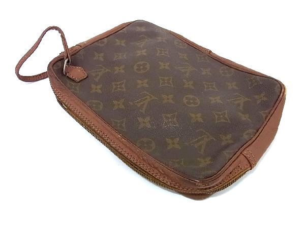 1円 LOUIS VUITTON ルイヴィトン モノグラム ポシェットスポーツ クラッチバッグ セカンドバッグ メンズ ブラウン系 BE7940_画像3