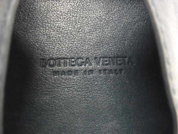 1円 ■美品■ BOTTEGA VENETA ボッテガヴェネタ イントレチャート レザー コインケース コインパース 小銭入れ メンズ ネイビー系 AW0169_画像4