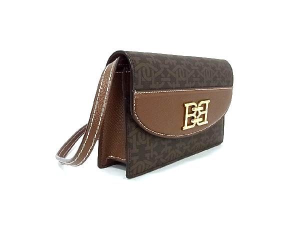 # новый товар # не использовался # BALLY Bally PVC× кожа Cross корпус сумка на плечо небольшая сумочка женский оттенок коричневого AT3220