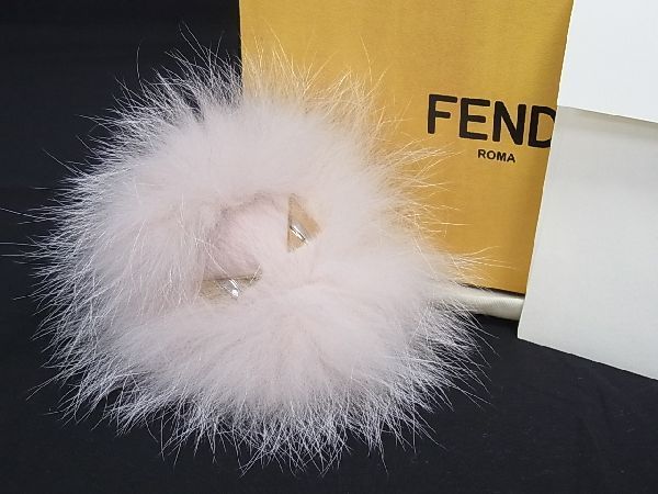 # new goods # unused # FENDI Fendi bag bagzpompon charm fur key holder key ring charm pink series AT3388