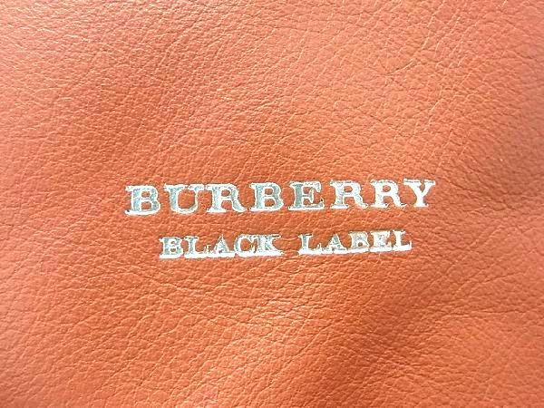 1円 ■極美品■ BURBERRY バーバリーブラックレーベル レザー クロスボディ ワンショルダーバッグ メンズ レディース オレンジ系 AW0321_画像6