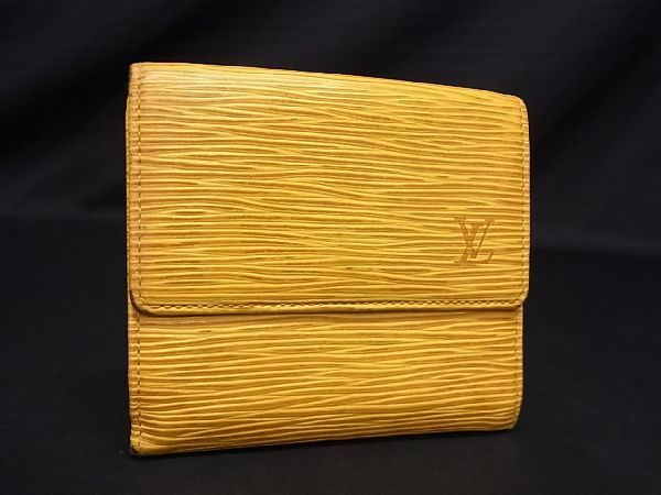 1円■美品■ LOUIS VUITTON ルイヴィトン M63489 エピ ポルトモネビエ カルトクレディ 二つ折り 財布 ウォレット タッシリイエロー AV4124_画像1