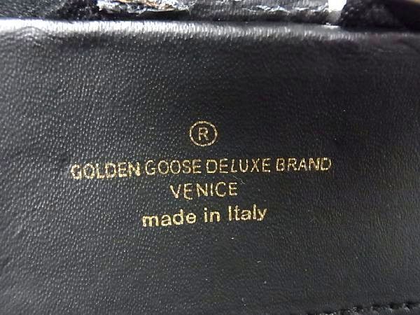 1円 GOLDENGOOSE ゴールデングース レザー ハンドバッグ トートバッグ レディース ブラック系 BI0053_画像6