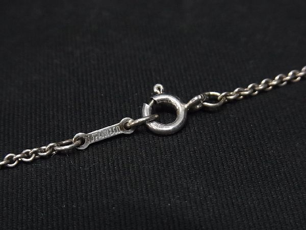 1円 ■美品■ TIFFANY＆Co ティファニー エルサペレッティ オープンハート SV925 ネックレス ペンダント アクセサリー シルバー系 AP4671_画像3