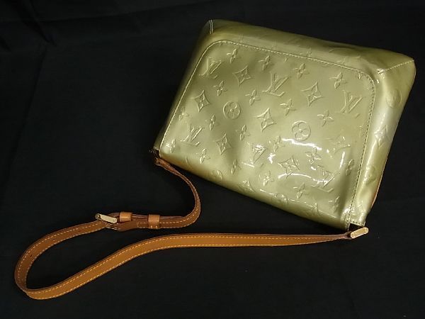 1円 ■美品■ LOUIS VUITTON ルイヴィトン M91069 モノグラムヴェルニ トンプソンストリート ショルダーバッグ 肩掛け イエロー系 BG5955_画像3