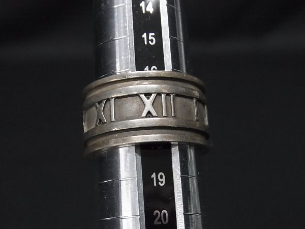 1円 TIFFANY＆Co ティファニー アトラス ワイド SV925 リング 指輪 アクセサリー 約17号 メンズ シルバー系 AN5970_画像3