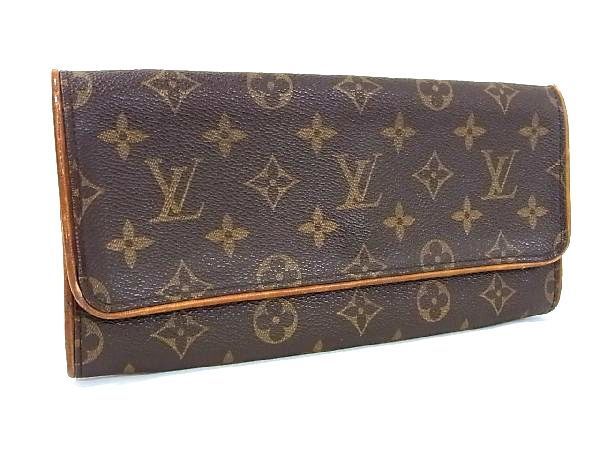 1円 LOUIS VUITTON ルイヴィトン M51852 モノグラム ポシェットツインGM ショルダー クラッチバッグ セカンドバッグ ブラウン系 BG5987_画像1