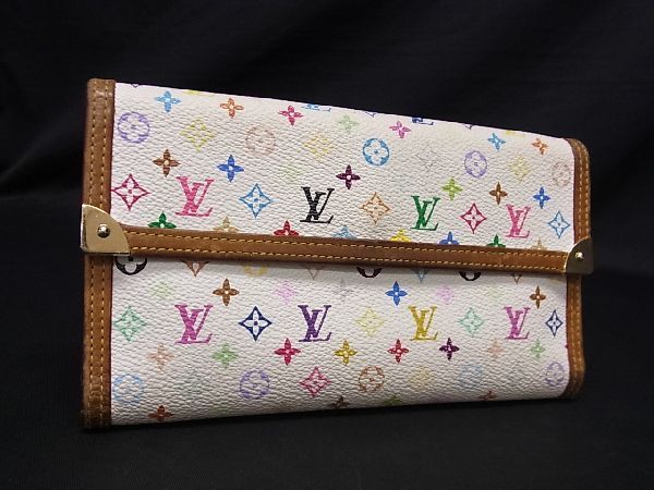 1円 ■美品■ LOUIS VUITTON ルイヴィトン M92659 モノグラムマルチカラー ポルトトレゾール インターナショナル 財布 ウォレット BH0321_画像1