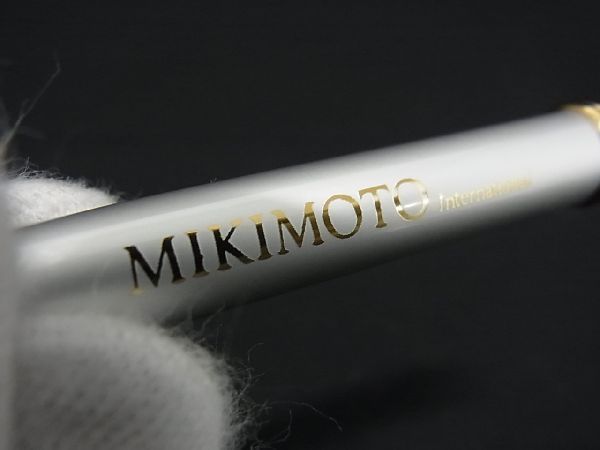 ■美品■ MIKIMOTO ミキモト 本真珠 アコヤ真珠 パール 約2mm~3mm ボールペン ペーパーナイフ 筆記用具 2点セット シルバー系 DD0843_画像5