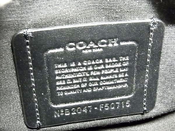 1円 ■美品■ COACH コーチ F50715 シグネチャー PVC クロスボディ ショルダーバッグ 斜め掛け レディース メンズ ブラック系 BG5953_画像6