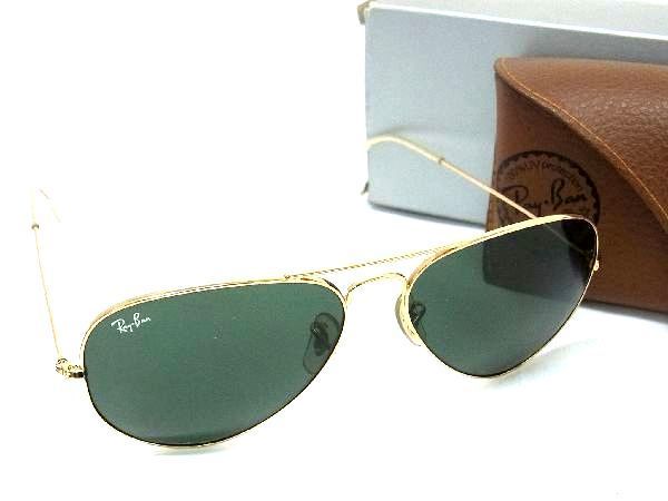 1円 ■美品■ Ray-Ban レイバン RB3025 AVIVTOR LARGE METAL サングラス メガネ 眼鏡 メンズ ゴールド系 AT6123_画像1