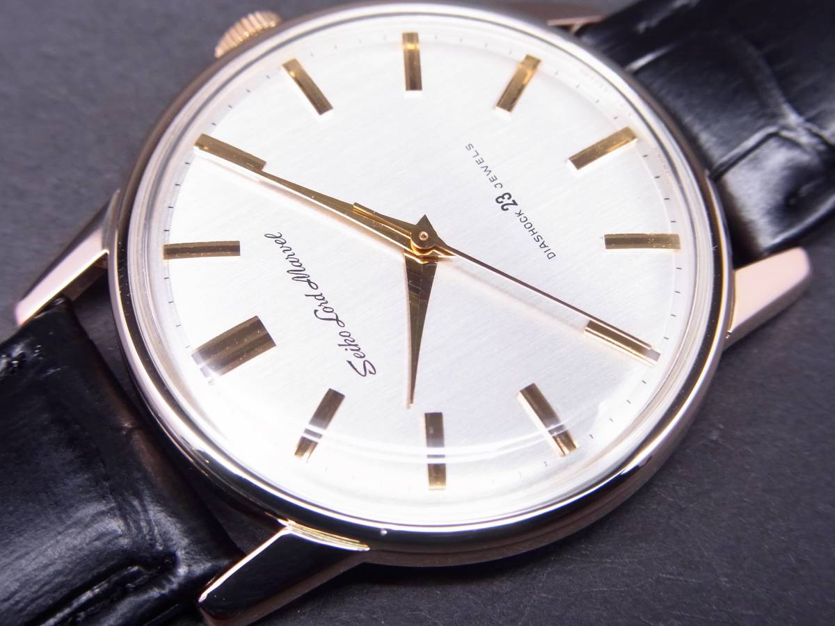 セイコー ロードマーベル 後期型 23石 手巻き時計 総金張り 1965年製 美品！！_画像5