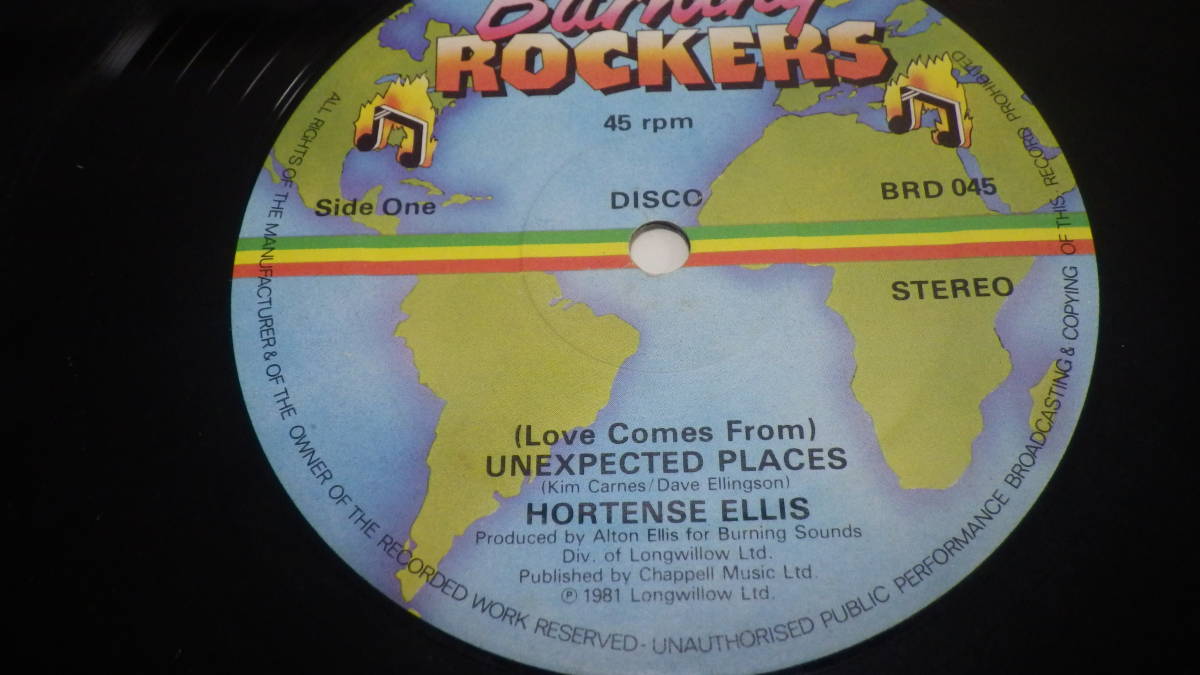 12inch org hortense ellis unexpected places reggae レゲエ roots ルーツ vintage ビンテージ レコード 女性 dub ダブ オリジナル盤_画像1