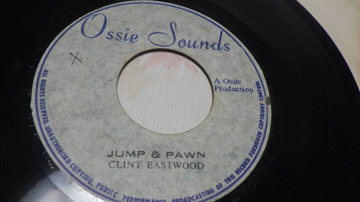 7inch Clinteastwood jump&pawn reggae オリジナル レゲエ roots ルーツ ジャマイカ jamaica dj レコード old original_画像1