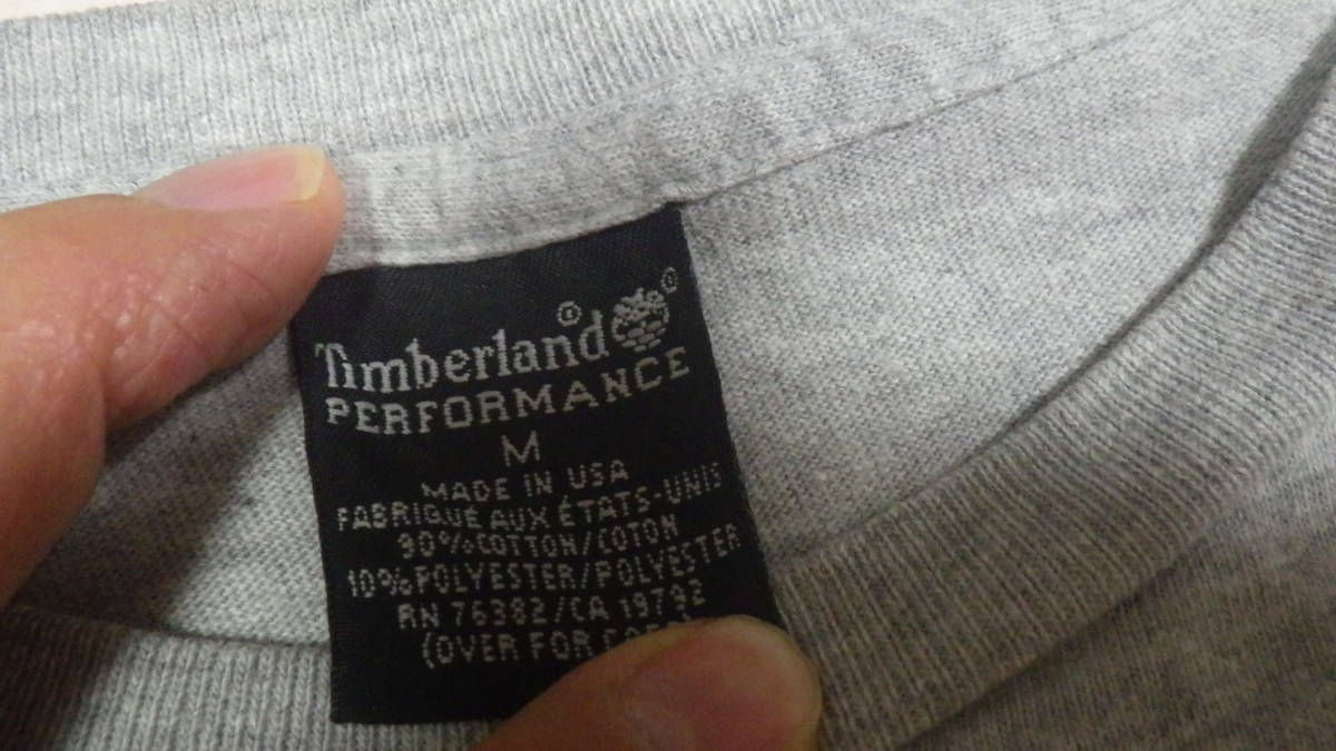 90s ティンバーランド 半袖Tシャツ M グレー アメリカ USA製 vintage ビンテージ timberland ヨットプリント 海 マリン 90年代 アウトドア