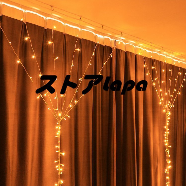  special price curtain light LED illumination light solar 8 kind lighting mode for interior 300 lamp 3m×3m party light part shop Christmas lamp color 