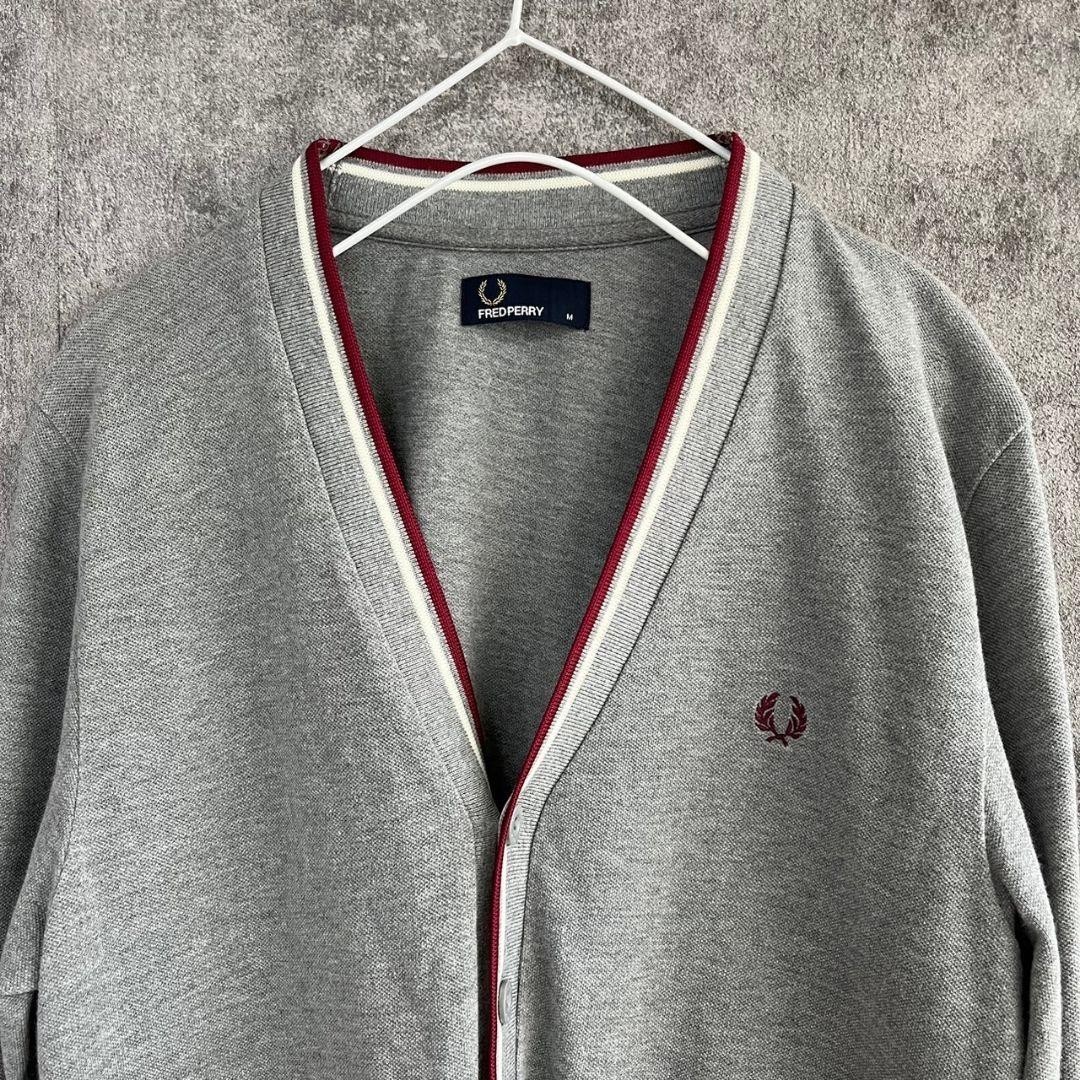 美品　FRED PERRY　フレッドペリー　メンズ　長袖カーディガン　Mサイズ_画像4