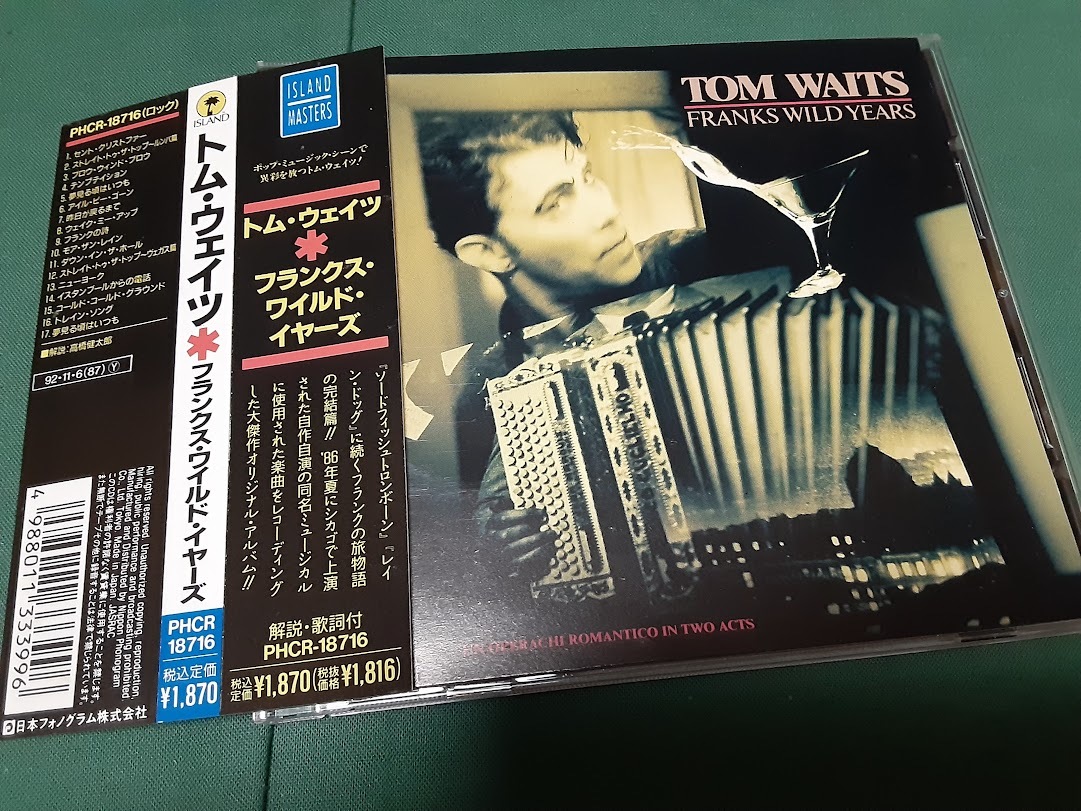 TOM WAITS　トム・ウェイツ◆『フランクス・ワイルド・イヤーズ』日本盤CDユーズド品_画像1