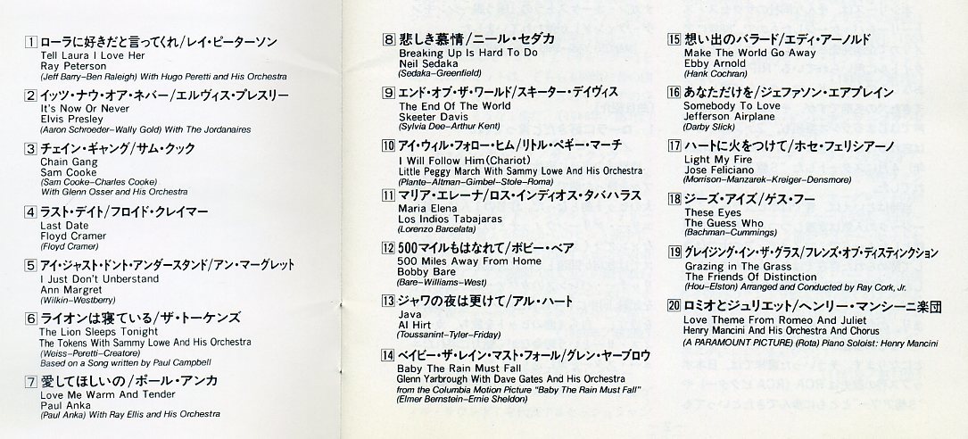 VA◆『“S盤”グレイテスト・ヒッツ'60s Vol.1』ユーズドCD帯なし_画像2