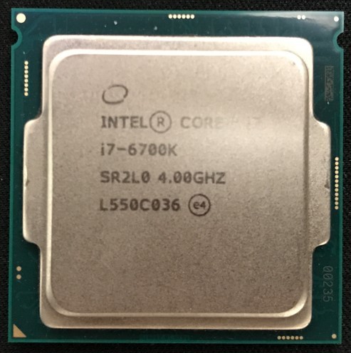 Intel Core i7-6700K 動作確認済 3_画像1