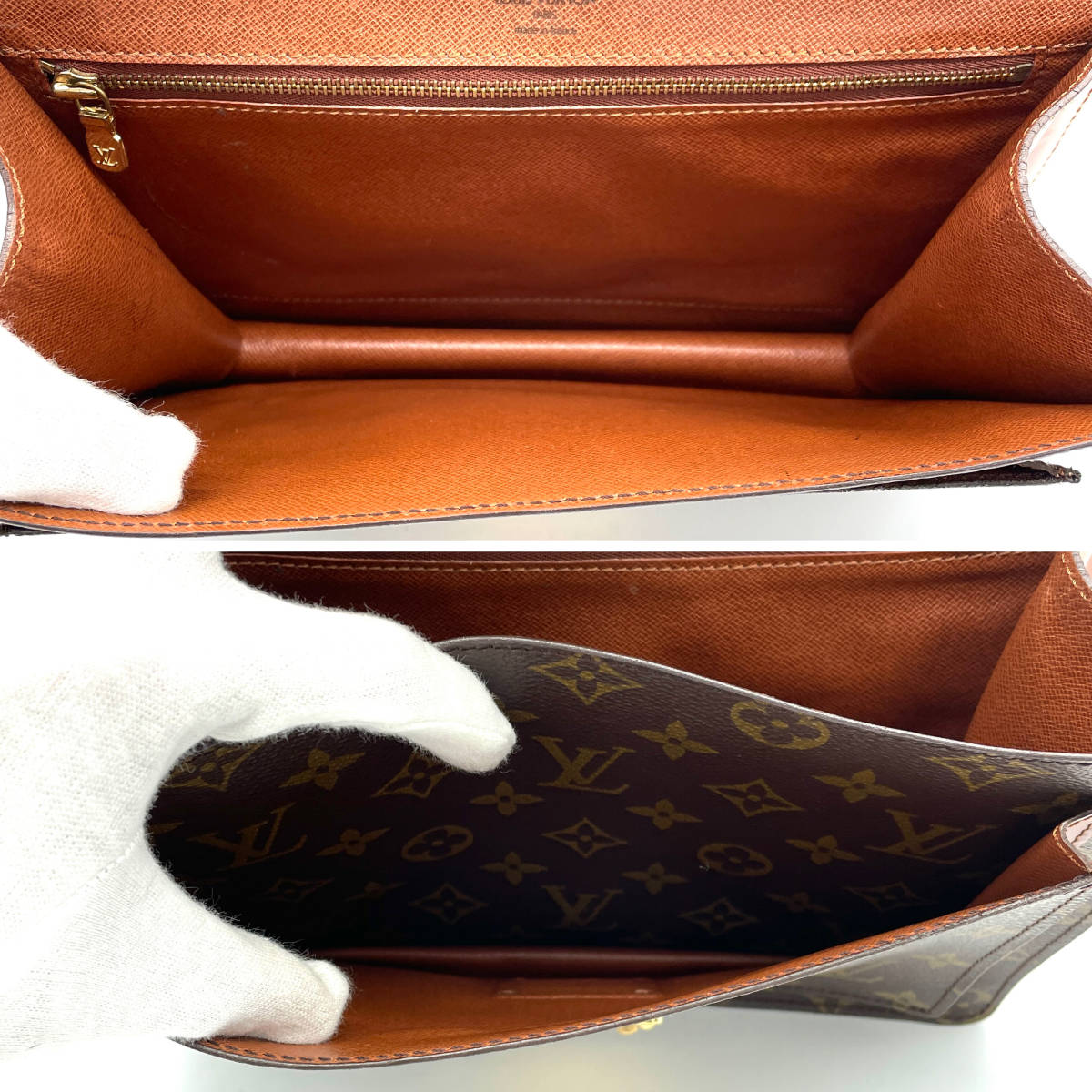 1円 美品 LOUIS VUITTON ルイヴィトン モノグラム モンソー26 2way ハンドバッグ ショルダー レディース メンズ M51187_画像9