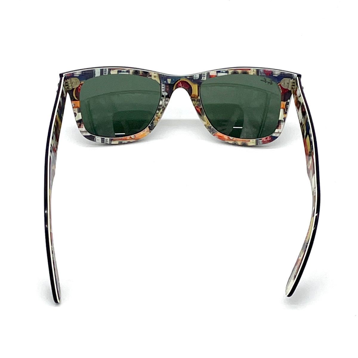 希少 RayBan レイバン ウェイファーラー WAYFARER サングラス RB2140 1120 限定 ギタープリント RARE Guitar PRINTS SPECIAL SERIES_画像3