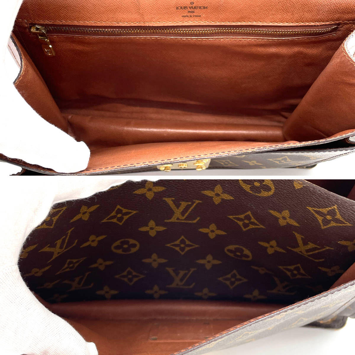 1円 LOUIS VUITTON ルイヴィトン モノグラム モンソー 2way ハンドバッグ ショルダー レディース メンズ M51185_画像9