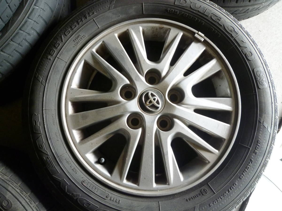 80系　ノア　ヴォクシー純正ホイール　グッドイヤー　Dura　Grip　195/65R15　４本　中古品_画像5